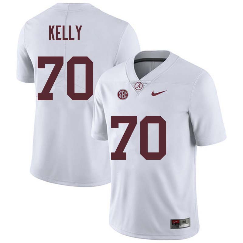 Men #70 Ryan Kelly Alabama Crimson Tide College Football Jerseys Sale-White